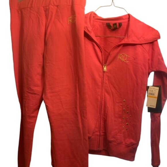 Rocawear Girl's Size Small 2 piece Jacket & Pant Zip-Up Active wear Set - Picture 2 of 15